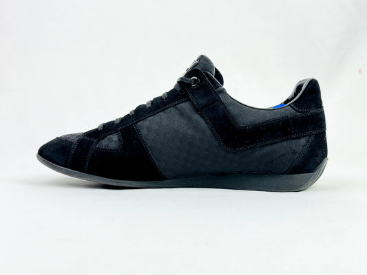 Louis Vuitton Black Suede and Canvas Low Top (UK 9 EUR 44)