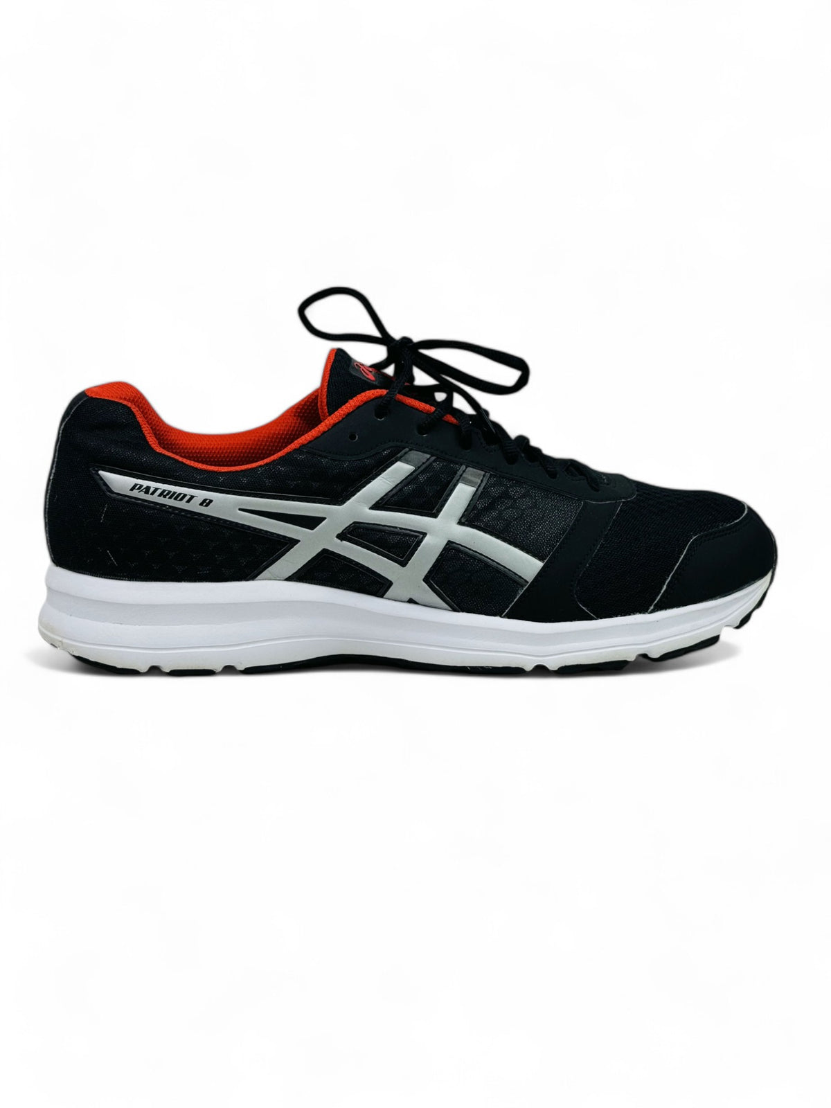 ASICS PATRIOT 8 BLACK RED T619N 9091: (UK 13.5 EUR 49)