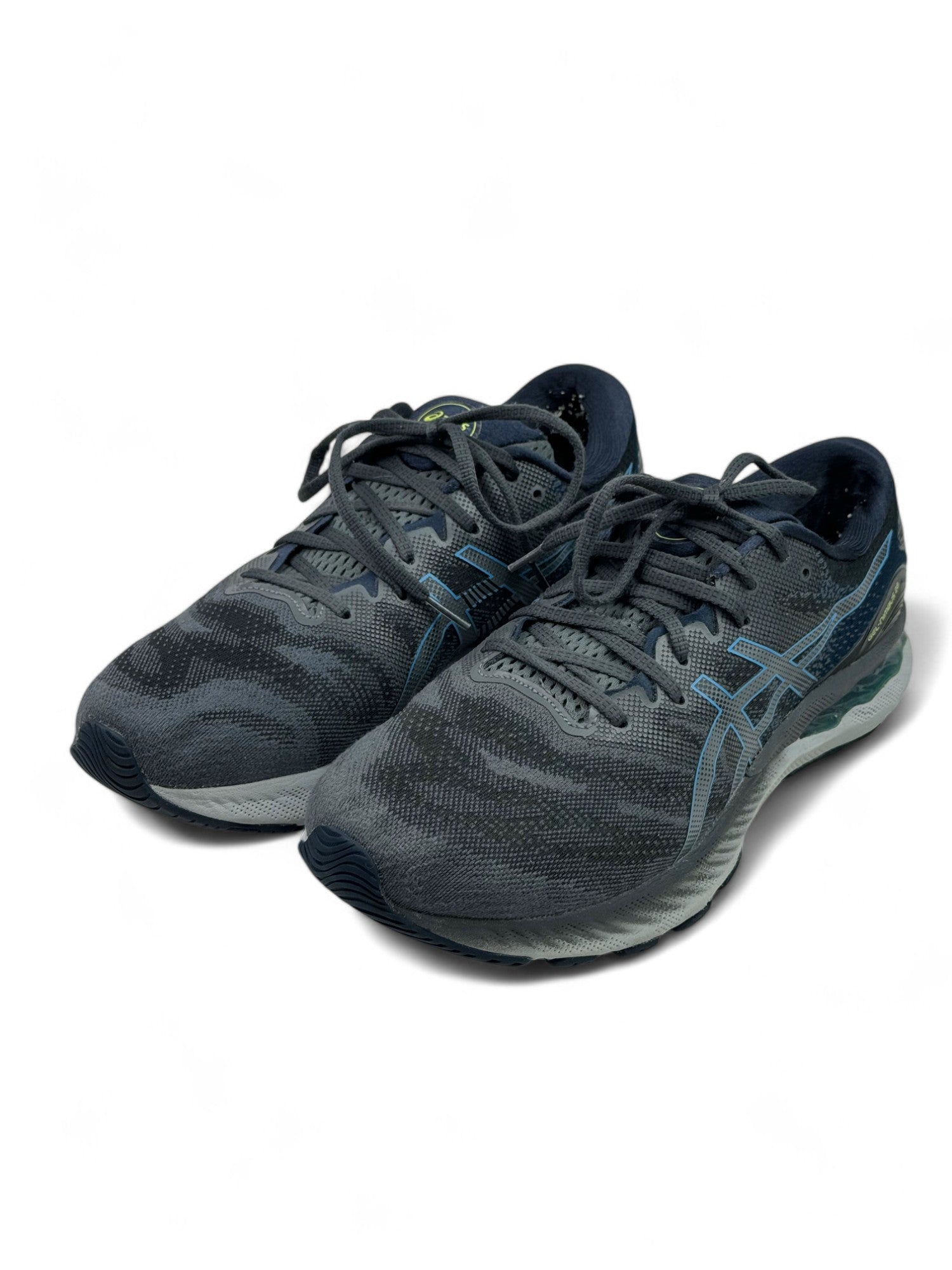 ASICS Gel Nimbus 23 4E Wide Carrier Grey Digital Aqua ( EUR 47 UK 12 )