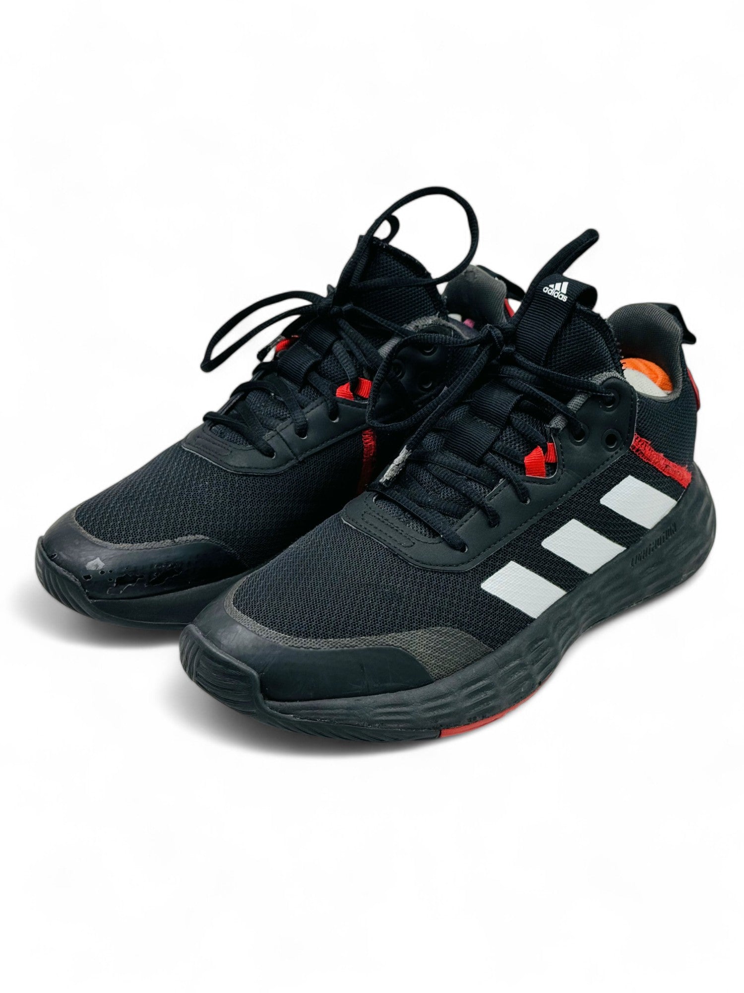 adidas Own The Game Black Carbon Red ( EUR 41.5 UK 7.5 )